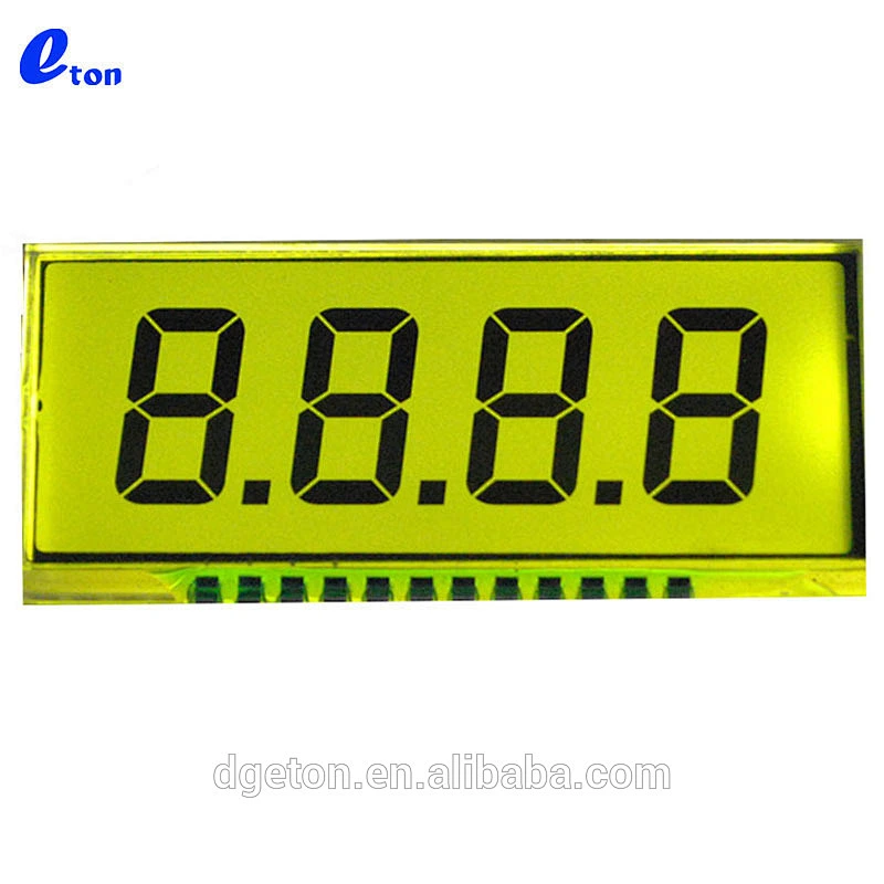 7 segament character and Numeric TN LCD display
