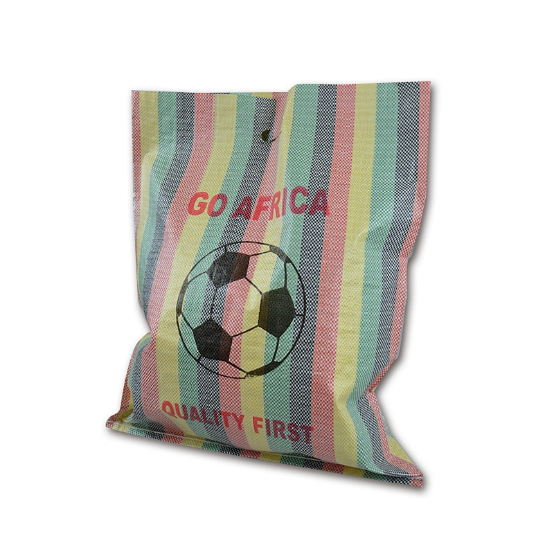 PP woven printed black football shopping bag