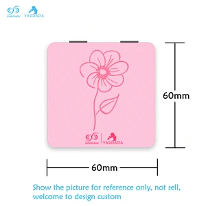Rectangular cute girls make-up mirror, fashion, portable folding mirror, high quality custom design.