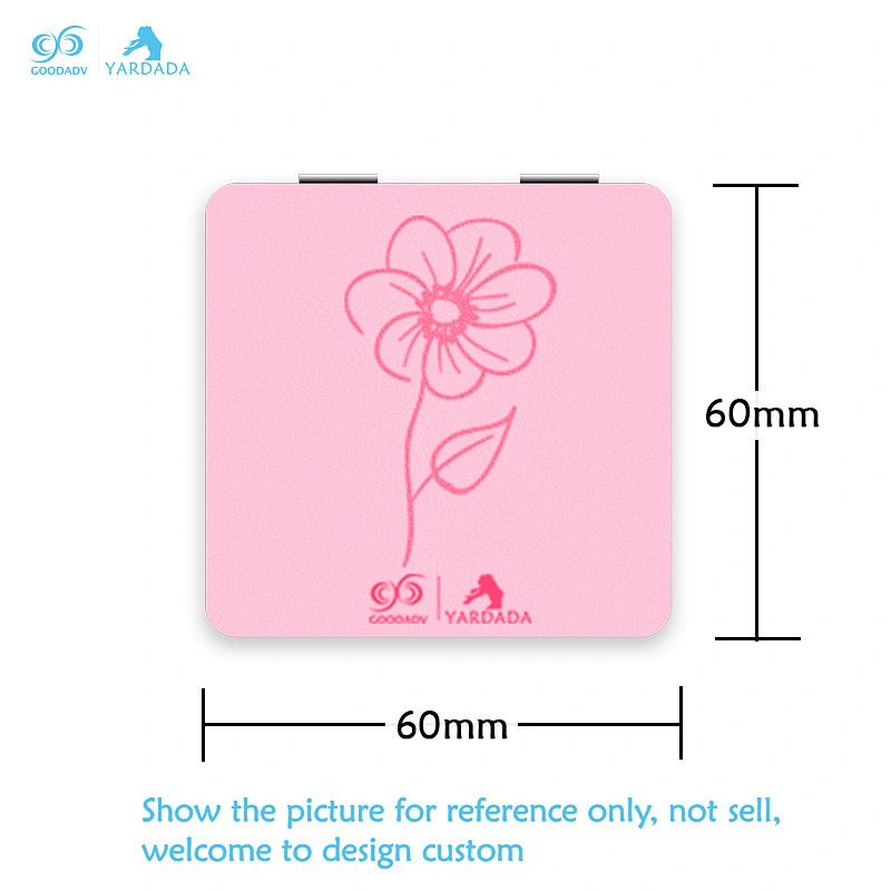Rectangular cute girls make-up mirror, fashion, portable folding mirror, high quality custom design.