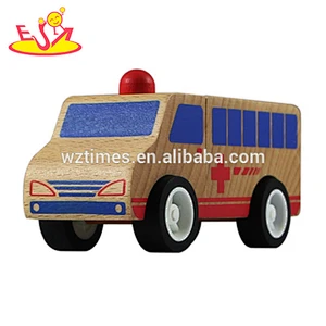 wholesale funny wooden small cars for toddlers best gift for kids wooden small cars W04A043