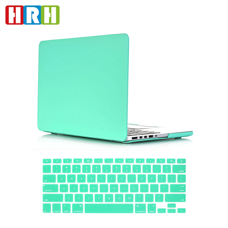 2 in 1 Clover Green Hard Case and Silicone Keyboard Cover custom plastic case For macbook pro 13 inch case