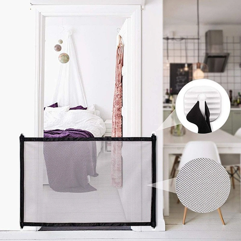 New Mesh Magic Pet Dog Gate Safe Guard And Install Anywhere Pet Safety Enclosure