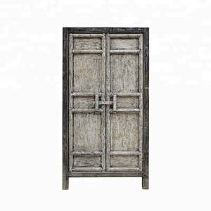 beijing wholesale rustic reclaimed old wood shabby chic distressed wardrobe furniture