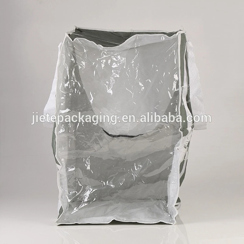 customized plastic pp woven foldable shoppign bag with PE transparent material film