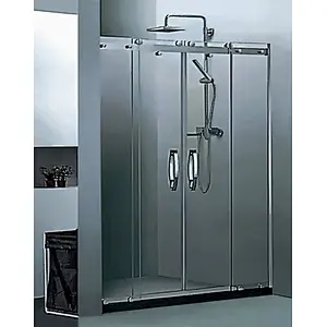 High quality shower door with stainless steel frame and tempered glass