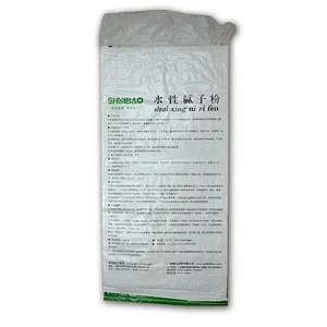 Custom colour printing 35kg woven bag liner bag for putty powder packaging