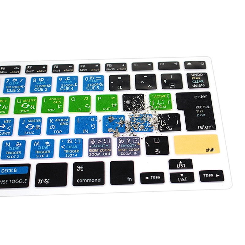 Customized Waterproof dj traktor Pro 2/Traktor Kontrol S4 Silicone Hot key Laptop Keyboard Skin for Mac