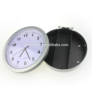 Multifunction Clock Safe Hidden Wall Secret Jewelry Security Money Cash Compartment Stash Box Kitchen Decor