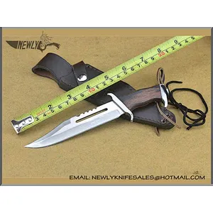 New Arrival Carbon Fiber Material Camping Knife With Rope