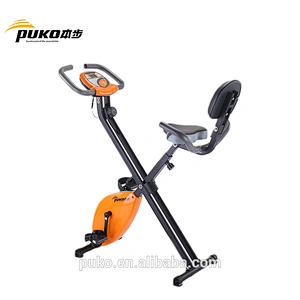 Enjoy quiet smooth foldable magnetic bike with big LCD monitor