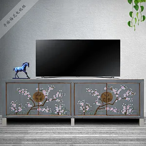 chinese new designs painted tv console furniture in stores