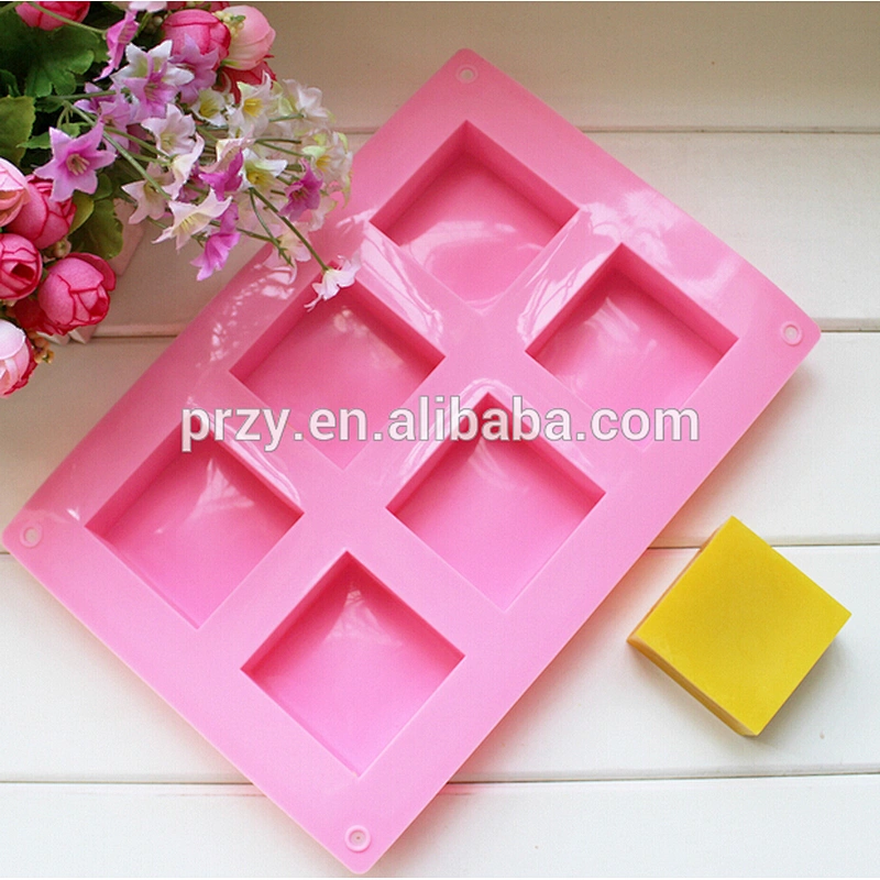 PRZY PR336 DIY square silicone molds for soap