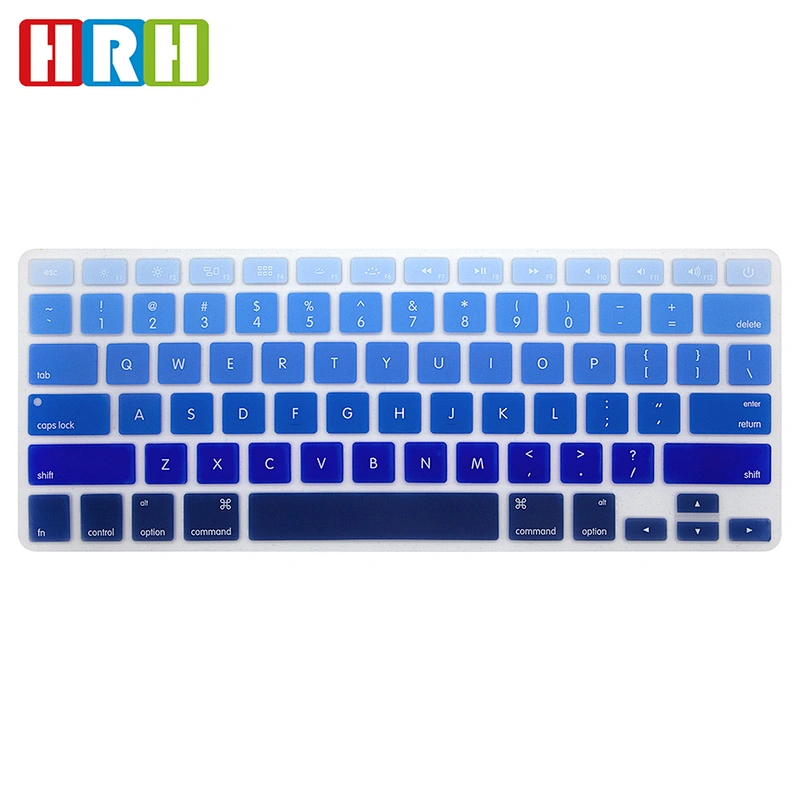 Rainbow Pattern Design Silicone US Keyboard Protector Cover Skin for Macbook Pro Air Retina 13 15 17