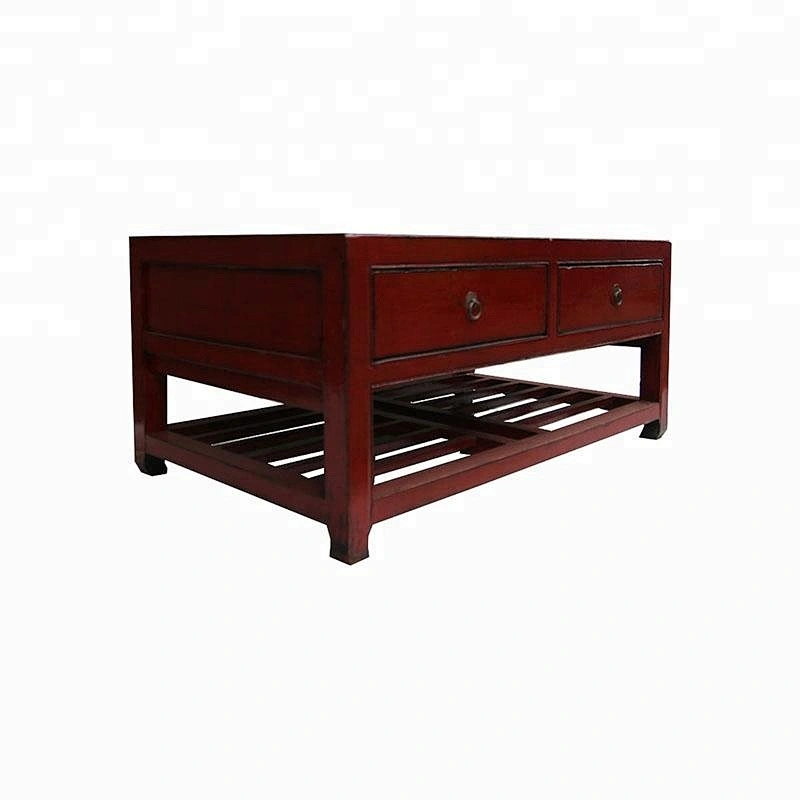 chinese lacquer solid wood pine coffee table furniture
