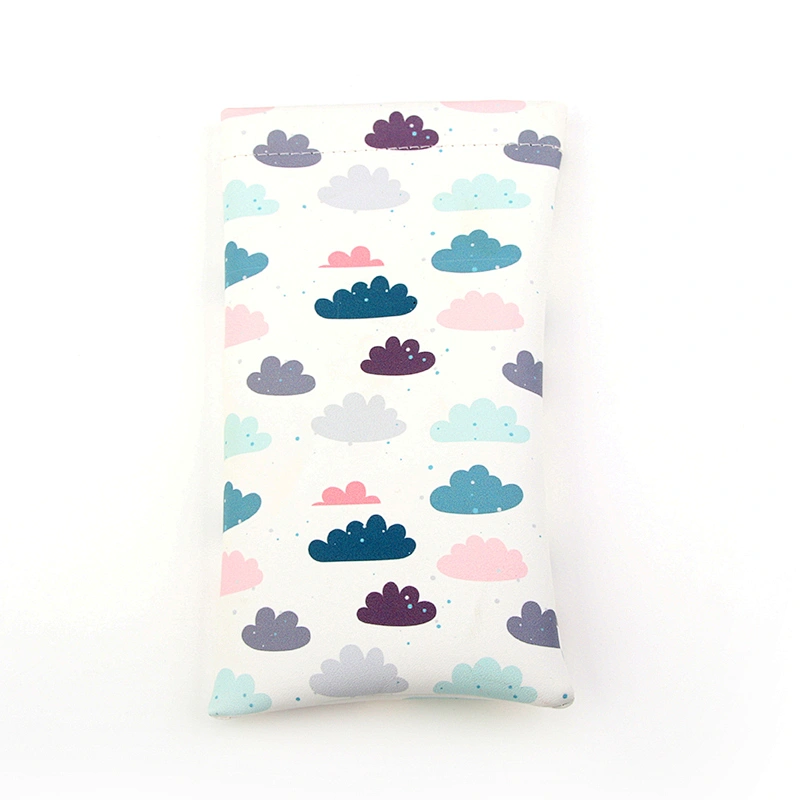 Clouds Printing Soft Sunglasses PU Pouch Glasses Pouch