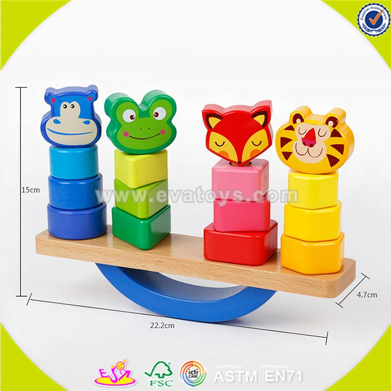 2018 Top Verkauf Holz Würfel Balance Spielzeug für Kinder billig Holz Würfel Balance Spielzeug DIY bunte Holz Würfel Balance Spielzeug W11F048