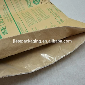 China high quality kraft paper bags with liner supplier for cement packing
