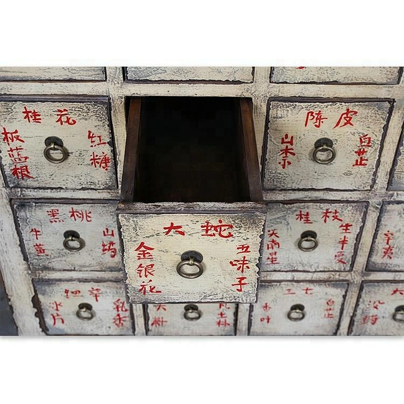 beijing Chinese antique medicine cabinet wood distressed furniture