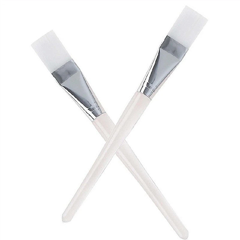 Newest Professional Beauty 2pcs Silicone DIY Facial Mask Brush Foundation Makeup Brush With High Quality