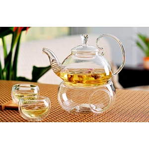 Small capacity glass cup 50ml double-layer heat proof bowl for tea drinking