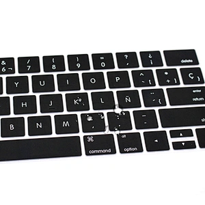 Hot Sale Laptop Silicone Spanish Keyboard Protector custom keyboard skin For macbook pro touch bar 13 15