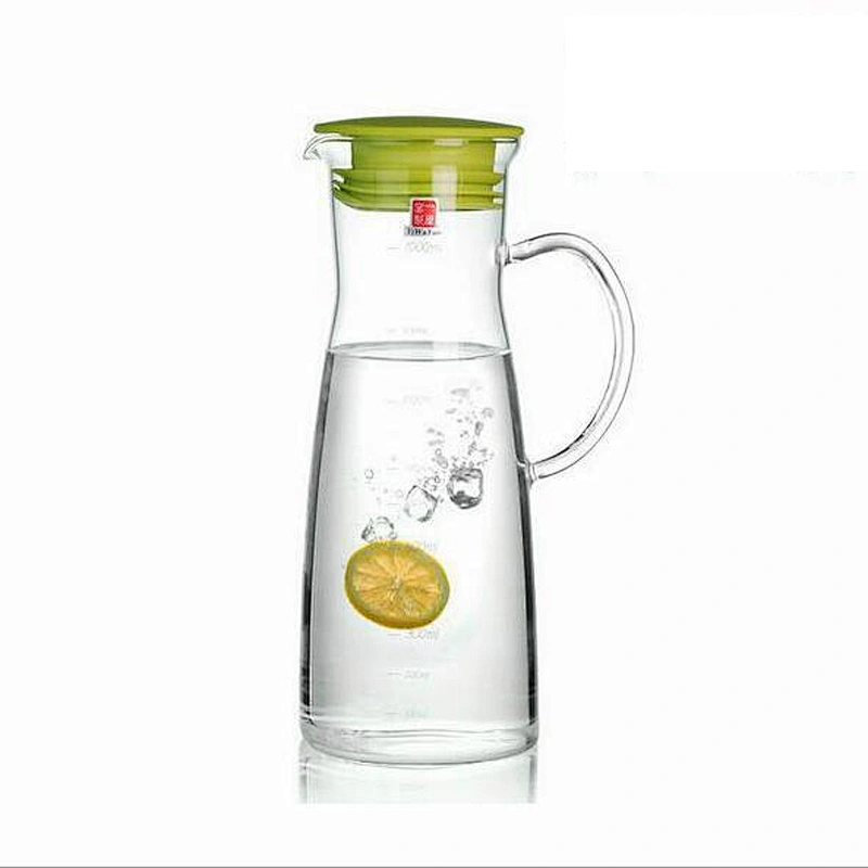 Wholesale OEM ODM Glass Tea Pot High Borosilicate Glass Bottle 1000ml Customized Logo Glass Water Pot