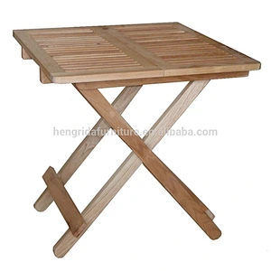 Nordic slim strip solid oiled walnut wood folding table