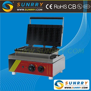 Stainless steel electric custom plate custard lollypop waffle cake making machine