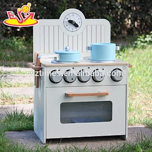 2018 venta al por mayor de los niños de madera juguetes de cocina para fingir W10C213