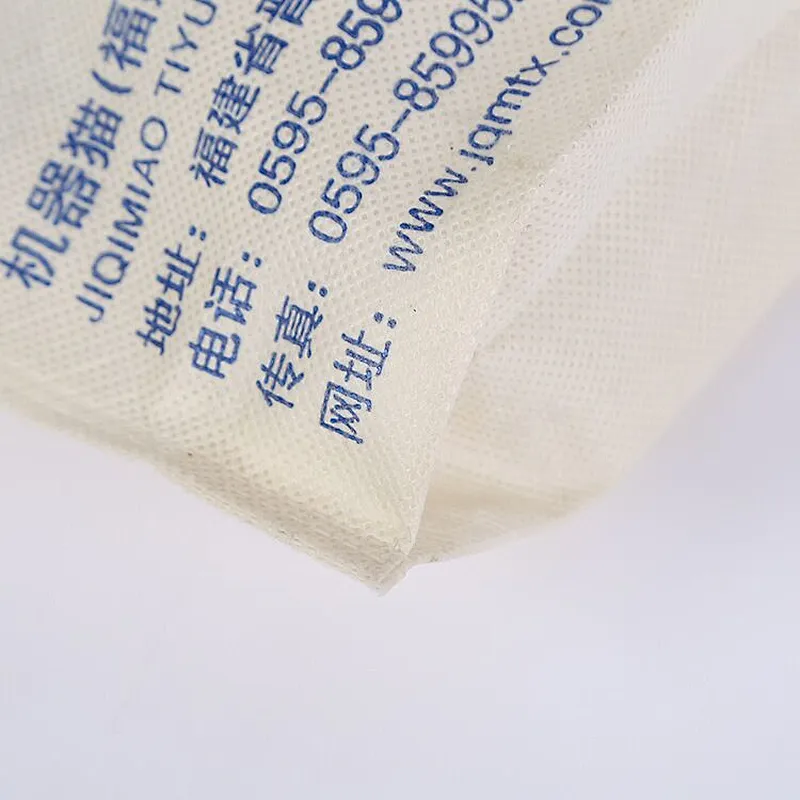 Custom white non-woven bags with doraemon logo