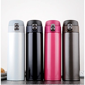 Fashion design Printed logo stainless steel cup bounce one-touch cup for wholesale