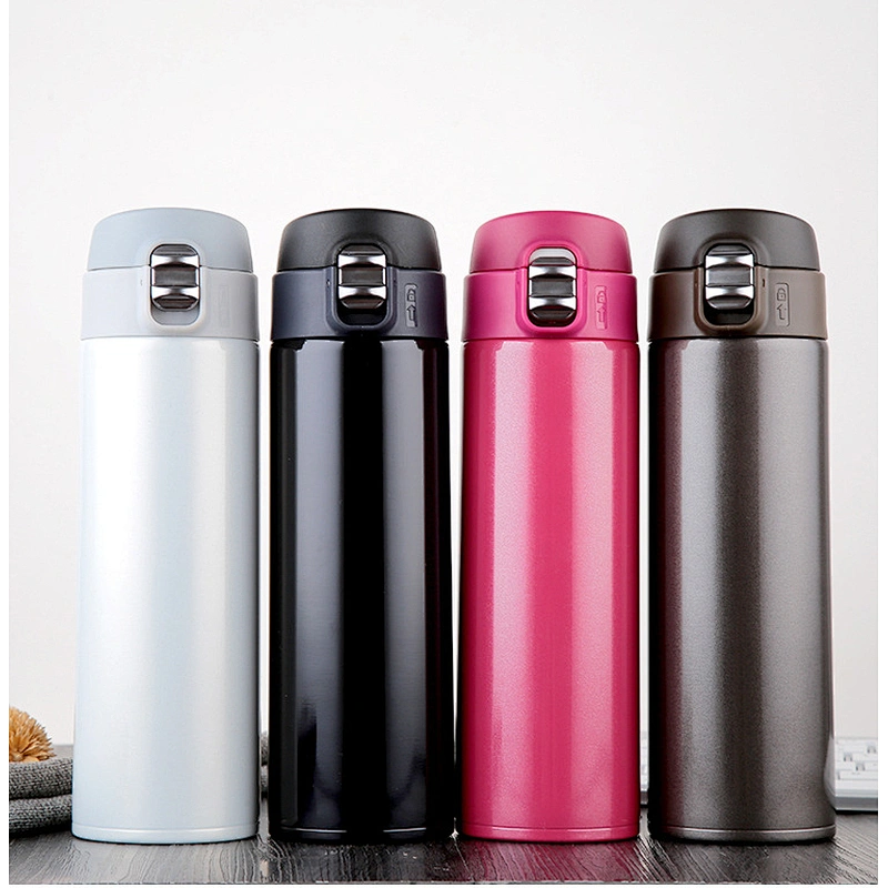 Fashion design Printed logo stainless steel cup bounce one-touch cup for wholesale
