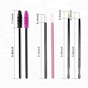 HOT Eyelash brush set with lip makeup brush
