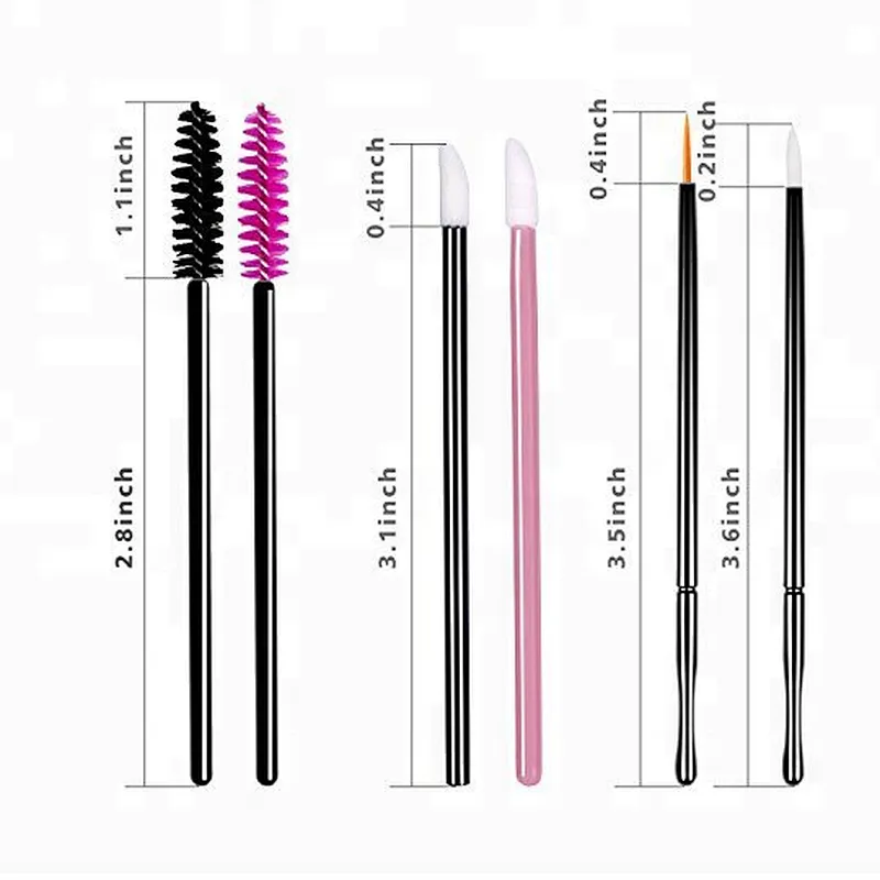 HOT Eyelash brush set with lip makeup brush