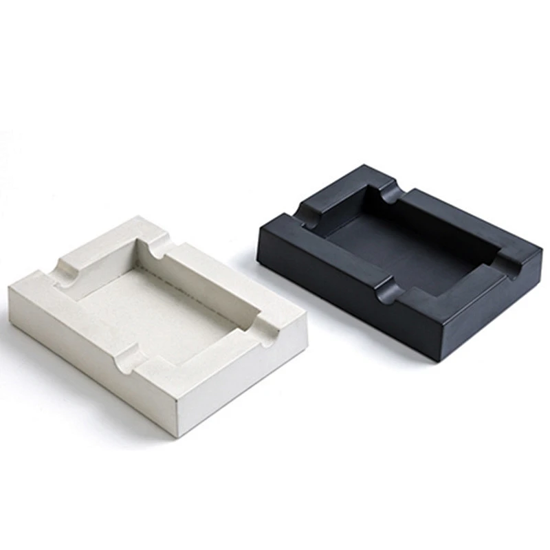 Rectangular cement Ashtray silicone molds cigar concrete ashtray personality decorations Mold