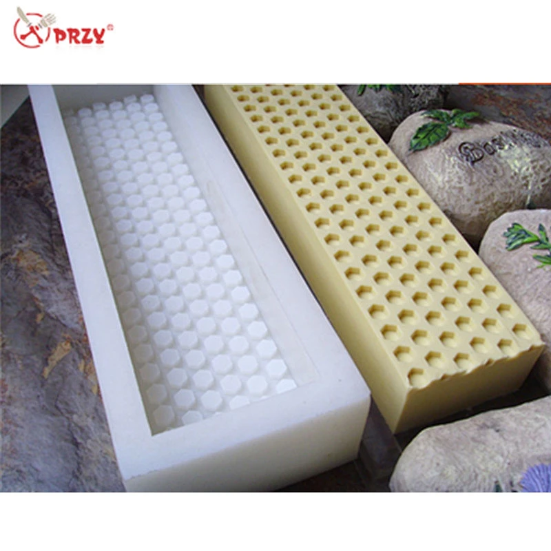 Honeycomb toast Soap molds Rectangle handmade soaps mold small loaf honeycomb silicone soap Mould
