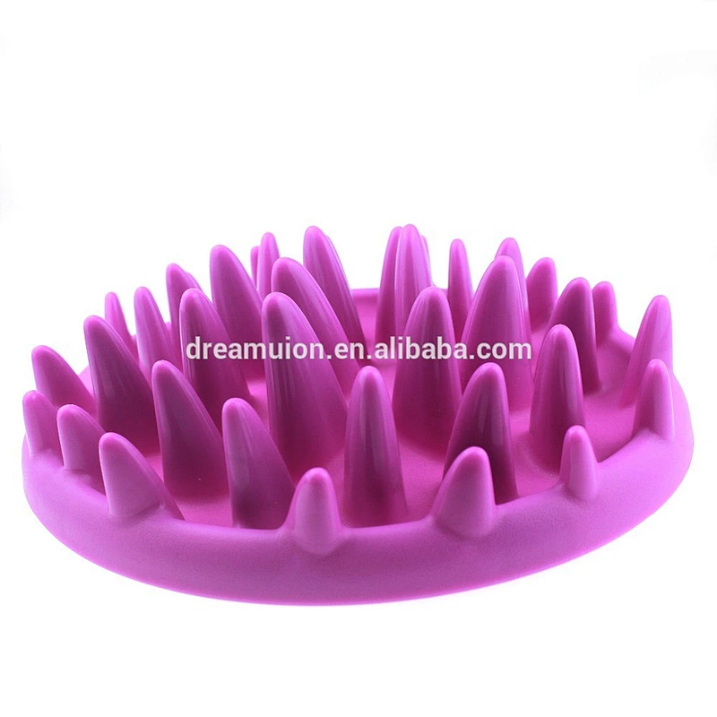 Catch Interactive Cat Kitten Slow Feed Bloat Non Slip Toy Treat Pet Feeder Bowl Silicon Popular