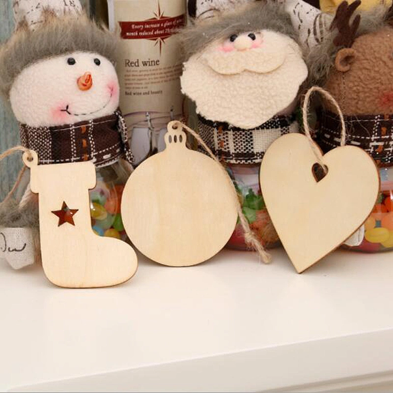 Free Sample Unique Christmas Decoration Gift Elk Snowman Snowflake Angel Pattern Christmas Tree Crafts Pendant