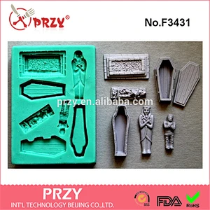 F3431 Silicone Mould Halloween Sugarcraft Cake Decorating Fondant / fimo mold