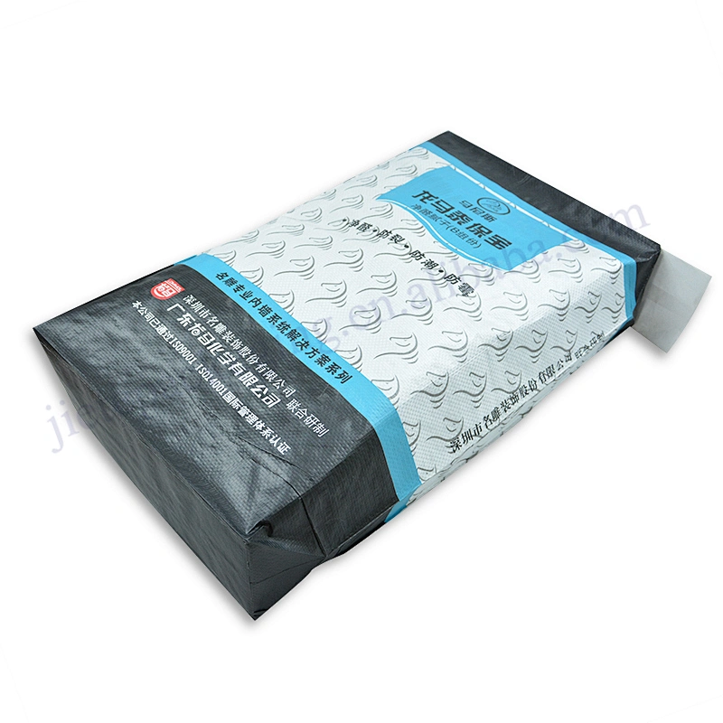 Stand up slef-close pp woven cement bag strong machine feeding plastic sack