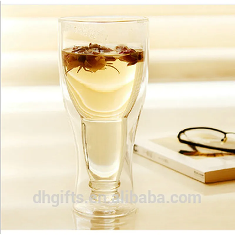 Factory Wholesale Handmade Mouth Blown 350 ML Borosilicate Wine Glass Mug Water Cup for Bar and Home