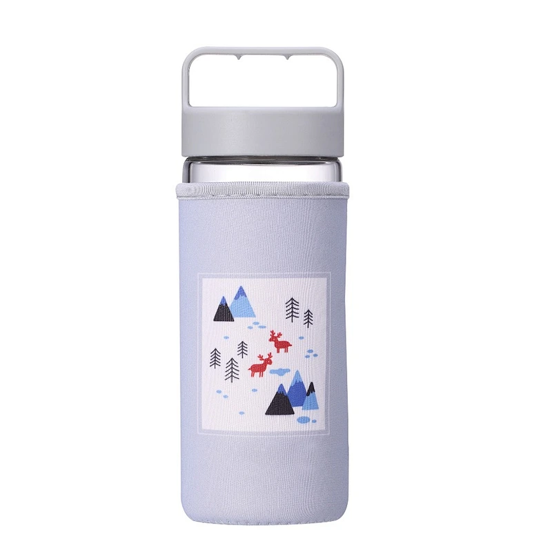 Guangzhou Manufactory Customized Logo Coffee Mug with Lid Sleeve Anti-heat for Sport