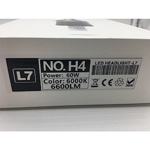 LED car headlight 6000k 6600lm light led automotive bulb L7 h4 accessories auto parts led headlight bulb for car