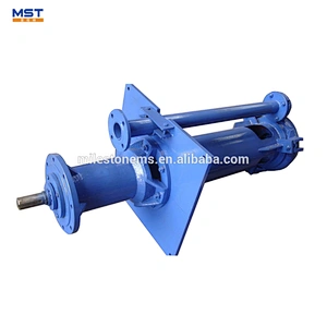 Vertical submersible pump slurry hydraulic