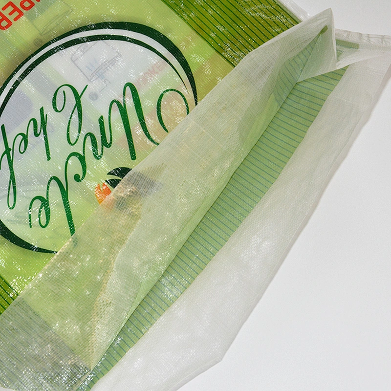 10kg 25kg 50kg pp plastic color printing woven bag for rice fertilizer packaging