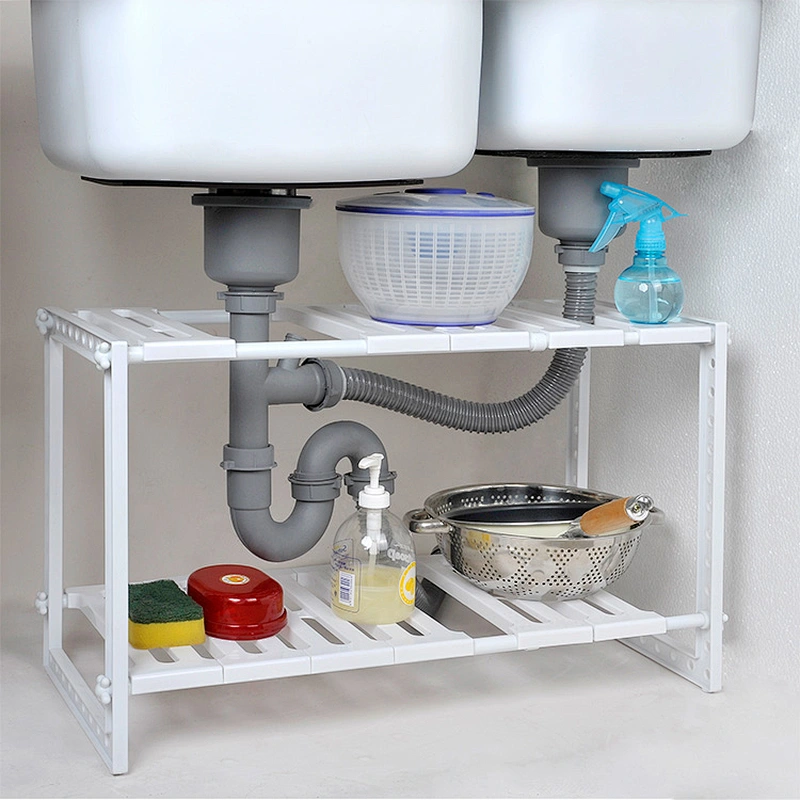 2 tier multifunctional storage rack/grocery rack/kitchen utensil drying rack