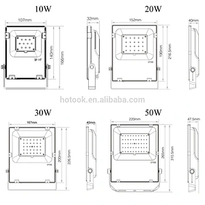 Wireless Wifi Phone APP Control Smart 20W RGB+CCT Color Changing LED Floodlight