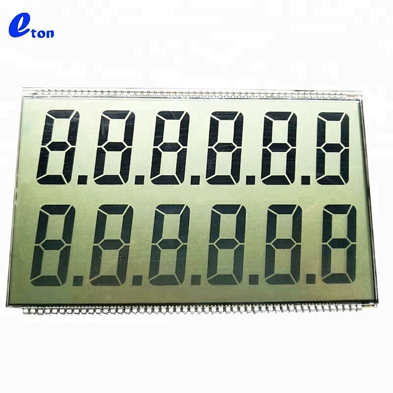 12Digits 7 Segment widescreen TN screen LCD Display