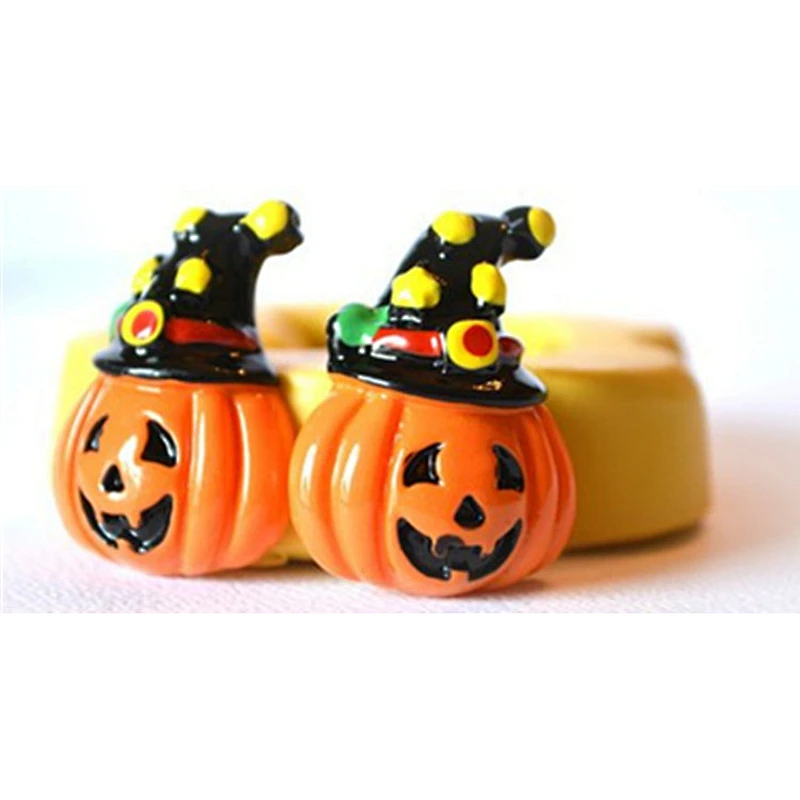 Halloween fondant molds Pumpkin Witch Hat cake decoration Mold Silicone fondant clay resin Mould
